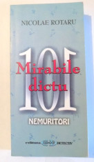 101 NEMURITORI de NICOLAE ROTARU , 2005 , DEDICATIE* foto