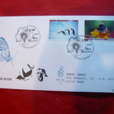 Plic FDC - Fauna si Flora in lume 1996 San Marino