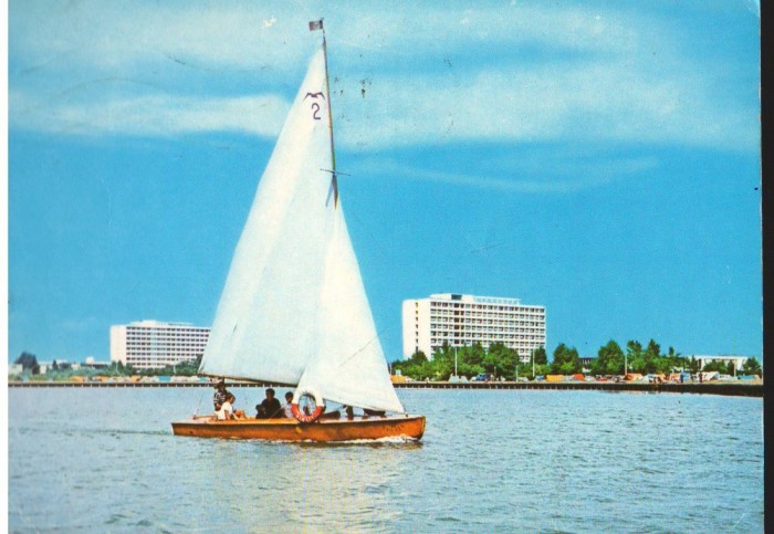 CPI (B9544) CARTE POSTALA - MAMAIA. VEDERE DE PE LAC, BARCA CU PANZE