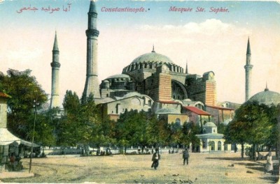 CP Z515 -CONSTANTINOPLE(CONSTANTINOPOL)-MOSQUEE STE. SOPHIE -TURCIA foto