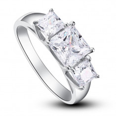 Inel Princess Simulated Diamond Argint 925 Marimea 7,5 foto