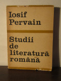 IOSIF PERVAIN - STUDII DE LITERATURA ROMANA