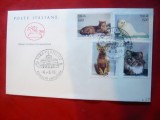 Plic FDC -Fauna - Pisici -1993 Italia