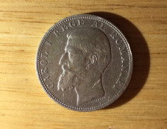 2 lei 1901 - moneda argint - tiraj 12.476 buc. foto