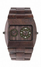 Jupiter Chocolate Wood Watch for Men - Ceas 100% din lemn lucrat manual foto