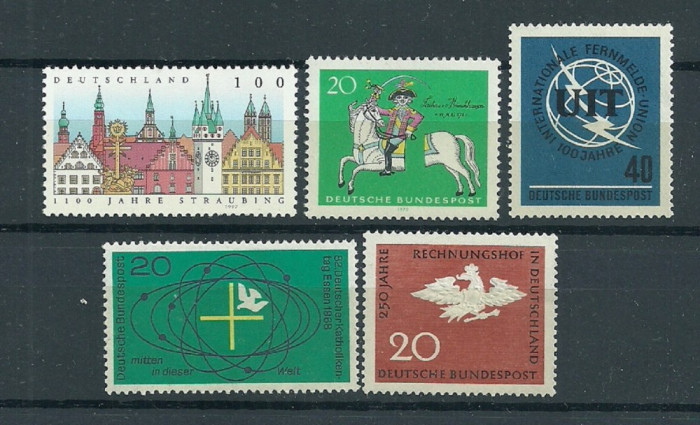 GERMANIA &ndash; 5 SERII TEMATICE NESTAMPILATE, B34