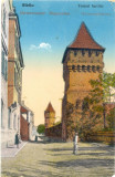 CP Z457 - SIBIIU(SIBIU) -TURNUL FORTIFIC(TURNUL FORTIFICAT)-CIRCULATA 11 IX 1926