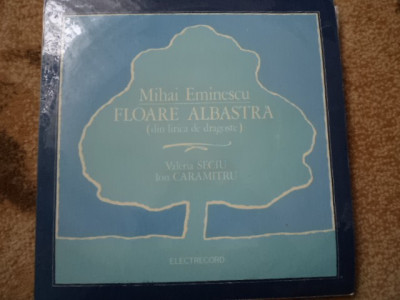 mihai eminescu floare albastra recita i caramitru valeria seciu disc vinyl lp NM foto