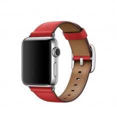 Curea smartwatch Apple Watch 38mm Band Red Classic Buckle foto