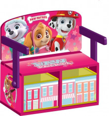 Mobilier 2 In 1 Pentru Depozitare Jucarii Paw Patrol Girl foto