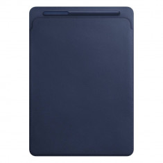 Husa tableta Apple Leather Sleeve 12.9 inch iPad Pro Midnight Blue foto