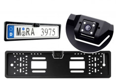 Suport Numar Auto cu Camera marsarier universala pe suport cu Night Vision Led foto