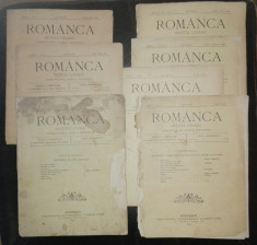 ROMANCA, Revista Social-Culturala, ADELA XENOPOL, 1905-1906 (9 Numere) foto
