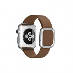 Curea smartwatch Apple Watch 38mm Brown Modern Buckle Medium foto