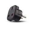 Adaptor Priza UK la EU Forever, 240V, 16A, Negru, Blister - Calitate Superioara