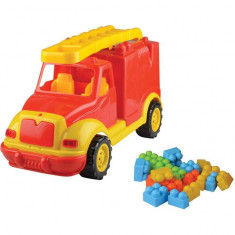 Masina Pompieri 43 Cm Cu 38 Piese Constructie, In Cutie Ucar Toys Uc85 foto