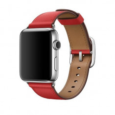 Curea smartwatch Apple Watch 42mm Band Red Classic Buckle foto