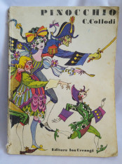 (T) Pinocchio - C. Collodi, 1983, carte copii, Editura Ion Creanga foto