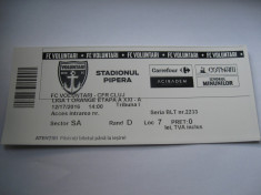 Bilet de meci FC Voluntari - CFR Cluj (17 decembrie 2016) foto