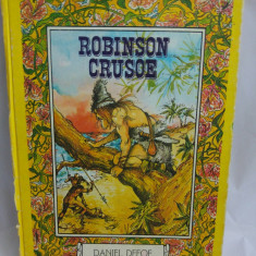 (T) Robinson Crusoe - Daniel Defoe, lb franceza, Ed Ion Creanga 1985 carte copii