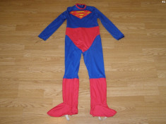 costum carnaval serbare superman pentru copii de 5-6 ani foto