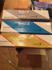 Retin A Tretinoin 0.025%, 0.05% Pete Cicatrici Riduri Acnee foto