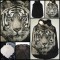 BLUZA FARA MANECA ROCHIE MINI DAMA CAP TIGRU MARO SPATE NEGRU TRANSPARENT COADA