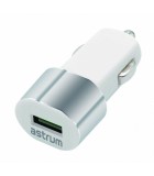 Astrum CC100 Incarcator Auto, 1.0A, 1xUSB Alb, De masina