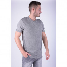 Tricou Barbati Jack&amp;amp;Jones Jordesign Tee Ss Crew Neck Regular Fit Light Grey Melange foto