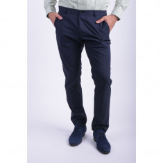 Pantaloni Bumbac Selected Newone Mylogan1 Bleumarin foto