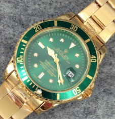 CEAS BARBATESC ELEGANT LUX SUBMARINER GOLD&amp;amp;GREEN-NOU 2018-POZE REALE (DAYTONA) ! foto