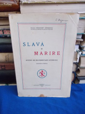 PARASCHIV ANGELESCU - SLAVA SI MARIRE * STUDIU DE DOCUMENTARE LITURGICA - 1939 foto