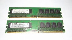 Ram 2 x 1 Gb DDR2 Elpida / 667 Mhz PC2-5300U / Dual chanell (68M) foto