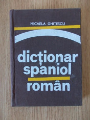 GHITESCU- DICTIONAR SPANIOL ROMAN- cartonata foto