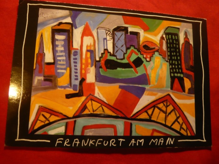 Ilustrata - Pictura Moderna Frankfurt am Main de Heinz Zimmerman ,circ.Par Avion