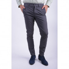 Pantaloni Bumbac Jack&amp;amp;Jones Narco Enzo Slim Fit Gri Inchis foto