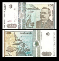 Romania 1992 - 200 lei UNC foto