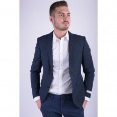 Sacou Jack&amp;amp;Jones Jjprroy Blazer Striped Slim Fit Dark Navy foto