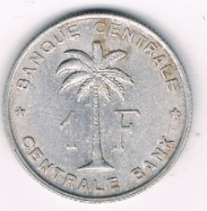 Moneda 1 franc 1959 - Congo Belgian foto