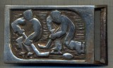 ZET 1432 PAFTA METALICA(CATARAMA) - HOCHEI - PENTRU COLECTIONARI