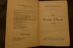 Les baladins d&amp;#039;amour de Francis de Miomandre Ed. J. Ferenczi et fils 1928 foto