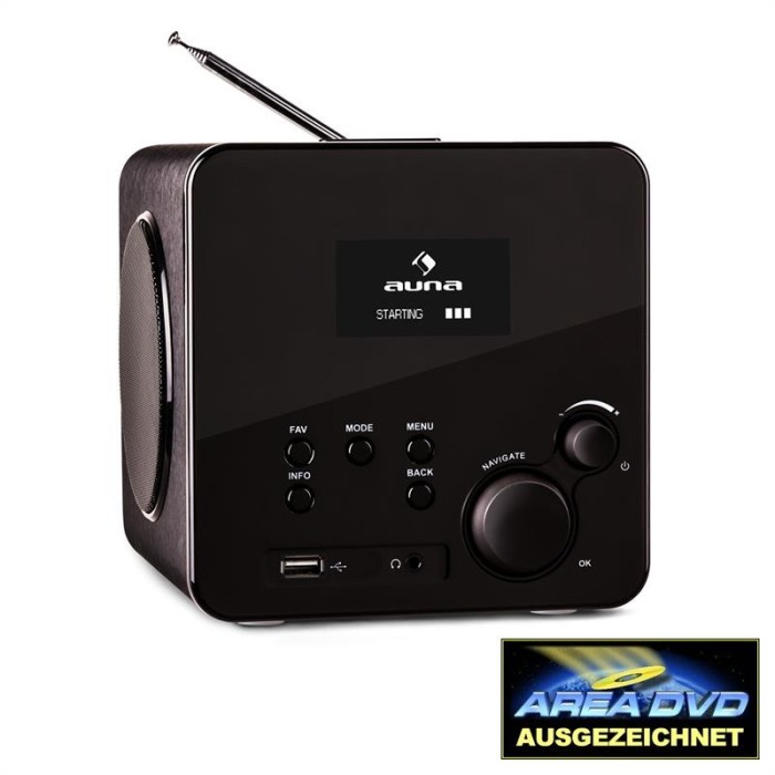 Auna Radio Gaga Radio Internet WLAN / LAN DAB / DAB + FM USB AUX foto mare Auna Radio Gaga Radio Internet WLAN / LAN DAB / DAB + FM USB AUX foto mare