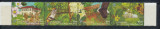 SINGAPORE 2010 serie in streif de 4 timbre parcul natural Kent Ridge Trail MNH, Natura, Nestampilat