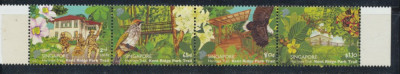 SINGAPORE 2010 serie in streif de 4 timbre parcul natural Kent Ridge Trail MNH foto