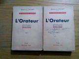 L`ORATEUR Les Puissances Vocales - 2 Vol, - A. Wicart - Editions Vox, 1935