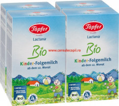 Lapte praf Topfer Bio Lactana Kinder PACHET ECONOM 4x500g foto
