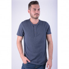 Tricou Jack&amp;amp;Jones Jjvcarson Ss Grandad Slim Fit Mood Indigo foto