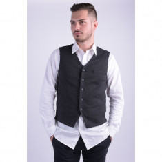 Vesta Jack&amp;amp;Jones Jjvjacquard Waistcoat Slim Fit Dark Navy foto