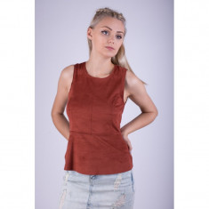 Bluza Only Onlfrankie Faux Suede Top Burnt Henna foto