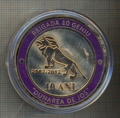 ZET1418 MEDALIE - 10 ANI BRIGADA 10 GENIU ,,DUNAREA DE JOS&amp;quot; -2002-2012 - BRAILA foto